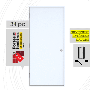 porte unie A01 sans motif