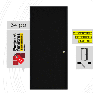 porte unie A01 sans motif