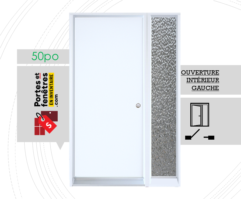 PORTE A01 50 BLANC GAUCHE SIDE GIVRE Portes et fenêtres, Fenêtres, Fenêtres en liquidation