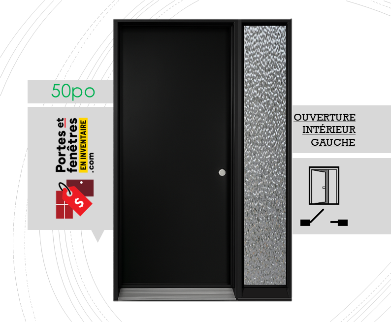 PORTE A01 50 NOIRE GAUCHE SIDE PINHEAD Portes et fenêtres, Fenêtres, Fenêtres en liquidation