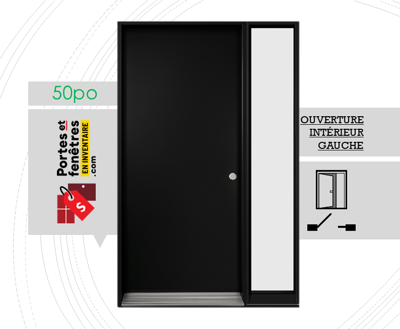 PORTE A01 50 NOIRE GAUCHE SIDE SABLE Portes et fenêtres, Fenêtres, Fenêtres en liquidation