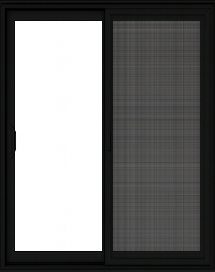 pp5gauche noir porte-patio 5 pieds noire en pvc xo