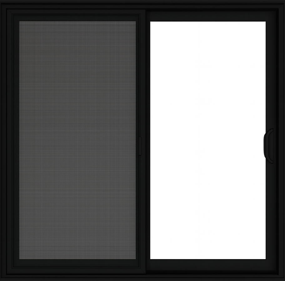 pp6droite noir porte-patio 6 pieds noire en pvc ox