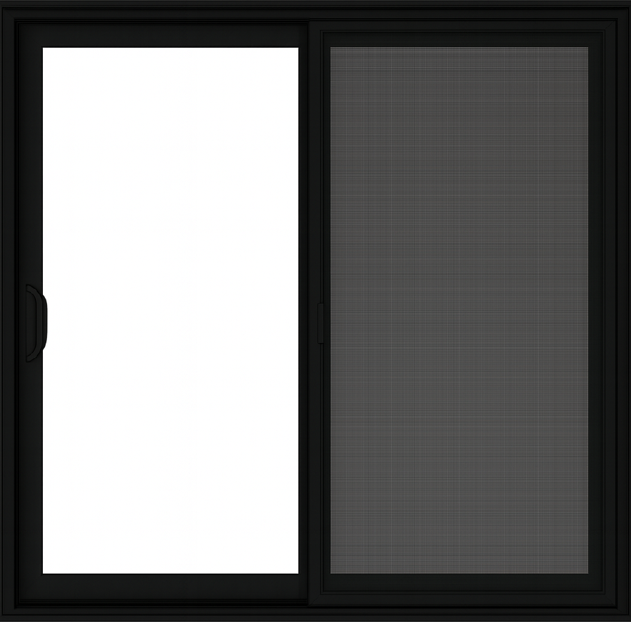 pp6gauche noir porte-patio 6 pieds noire en pvc xo