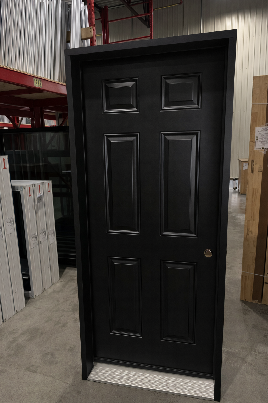 B01 gauche noire PORTE B01 NOIRE 34 OUVRANT INTÉRIEUR GAUCHE