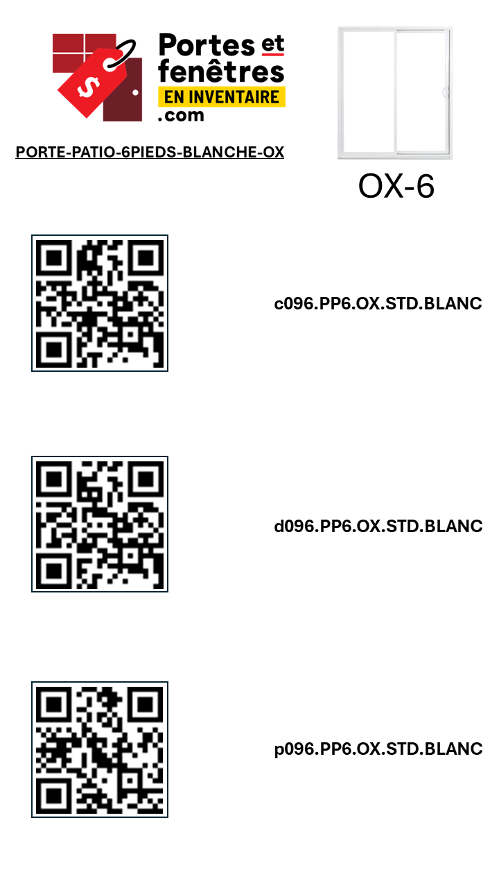 096.PP6 .OX .STD .BLANC 096.PP6.OX.STD.BLANC
