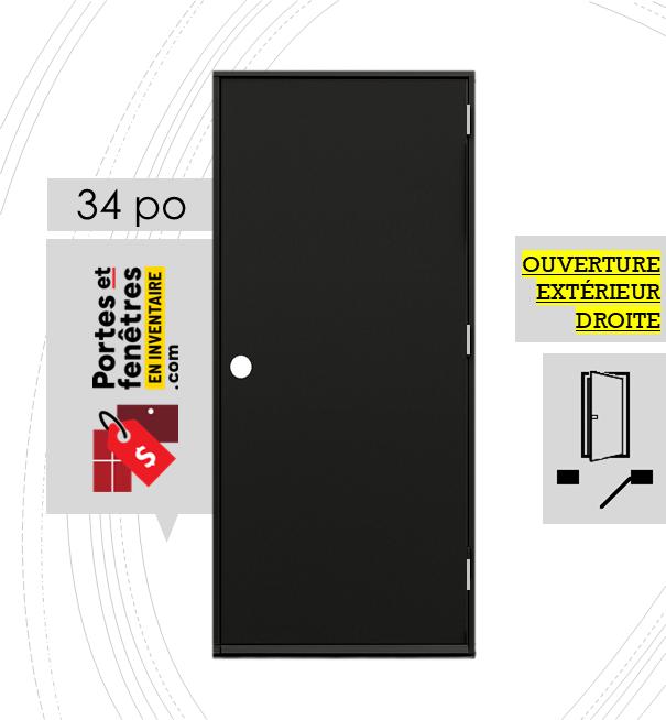 A01 NOIRE D OUTSWING FRONTPAGE8 porte unie A01 sans motif