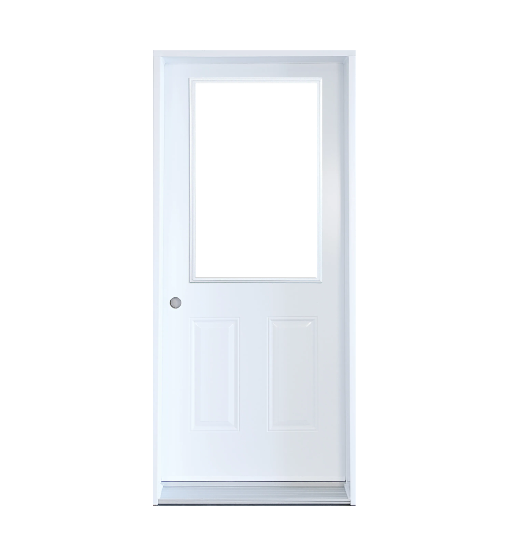 CLAIR 23x37 D BLANC PORTE VERRE CLAIR 37po BLANCHE 32 OUVRANT INTÉRIEUR DROITE