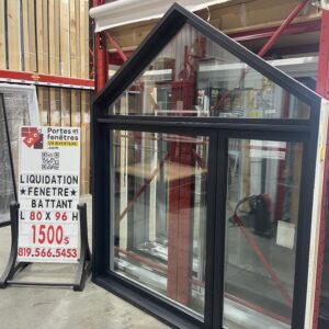 Fenêtres battant 80x96 noire QUALITÉ 0086