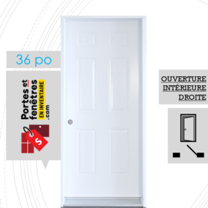 porte 6 panneaux B01 36 pouces