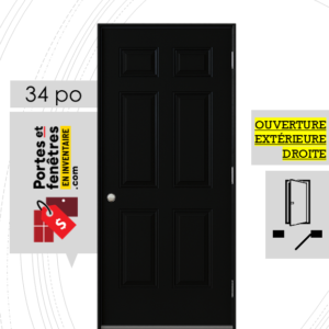 porte 6 panneaux B01 34 pouces