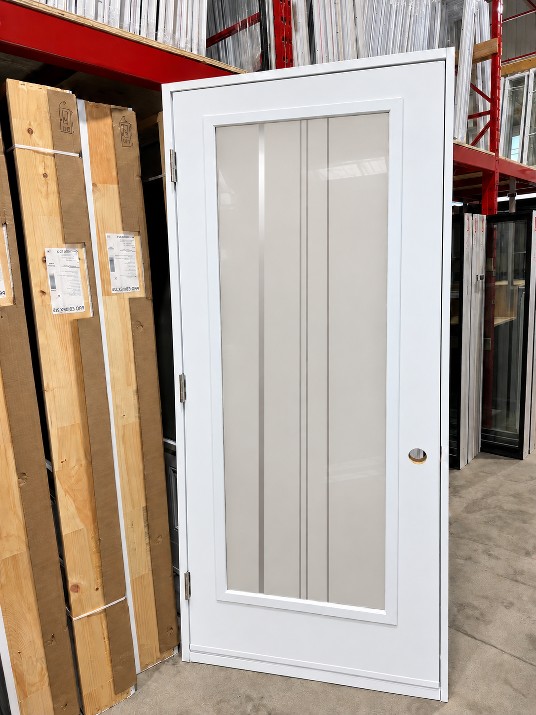 CYNDI 22x64 BLANCHE gauche outswing PORTE CYNDI 65po BLANCHE 34 OUVRANT EXTÉRIEUR GAUCHE