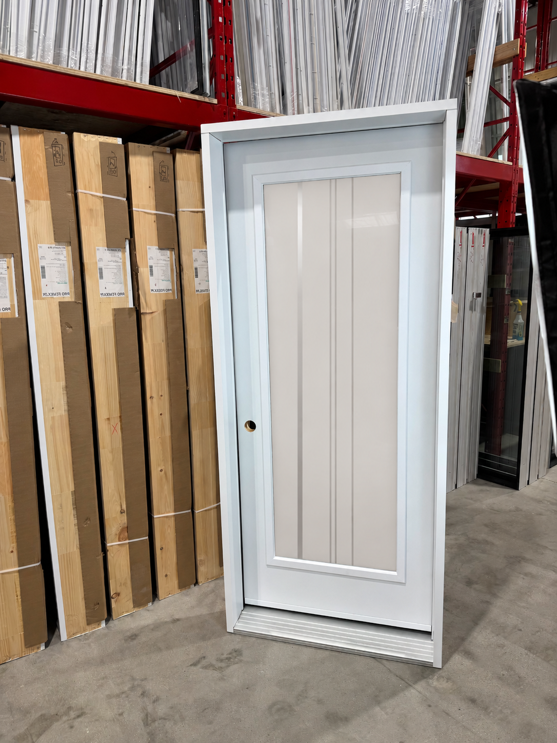 Cyndi 22x65 blanc droite PORTE CYNDI 65po BLANCHE 32 OUVRANT INTÉRIEUR DROITE