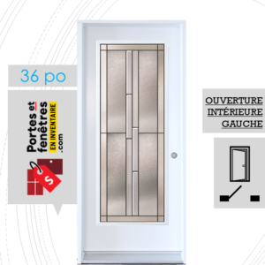 PORTE WHISTLER 65po BLANCHE 36 OUVRANT INTÉRIEUR GAUCHE